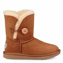 Discount 🔥 Ugg Button 🥾 Boots for Kids' 🥾 Boots Colour Chestnut 🧨