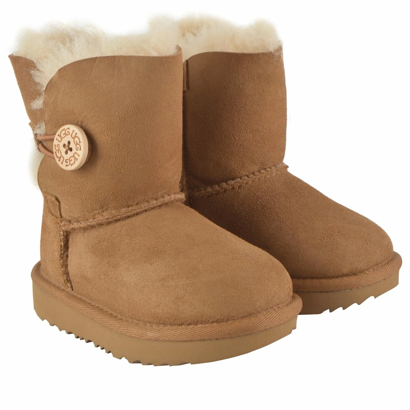 Hot Sale ๐ Ugg Boys Bailey Button ๐ฅพ Boots for Baby ๐ Shoes and ๐ฅพ Boots Colour Chestnut ๐ - Image 3
