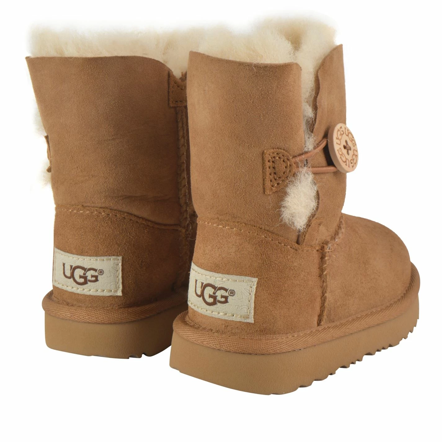 Hot Sale ๐ Ugg Boys Bailey Button ๐ฅพ Boots for Baby ๐ Shoes and ๐ฅพ Boots Colour Chestnut ๐ - Image 4
