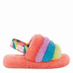 Brand new โค๏ธ Ugg Fluff Yeah Slides for Kids' Slippers Colour Peach Bliss ๐