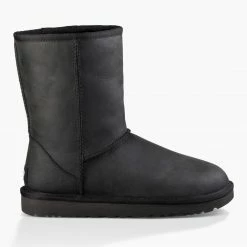 Discount 🛒 Ugg Ugg Classic Shrt Lth Ld10 for 👩 Women's 🥾 Boots Colour Black 💯