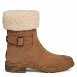 Outlet ✔️ Ugg Ugg Harrison Cuff Ld24 for 👩 Women's 🥾 Boots Colour Chestnut 💯