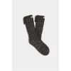 Best Sale 👏 Ugg Laila Fleece Sock for 👩 Women's 🧦 Socks Colour Charcoal/Silver ✨