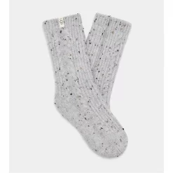 Deals 🥰 Ugg Ugg Radell CK Cr Sck Ld24 for 👩 Women's 🧦 Socks Colour Grey Speckled 😍