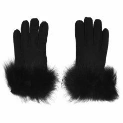 Best reviews of 😉 Ugg Long Pile Bow Gloves for Ladies' Gloves Colour Black BLK ⭐