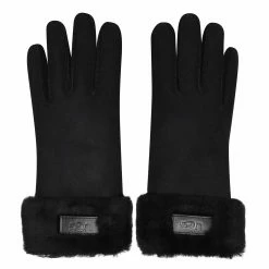 Hot Sale 😍 Ugg Turn Cuff Gloves for Ladies' Gloves Colour Black BLK ✨
